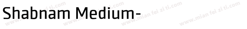 Shabnam Medium字体转换